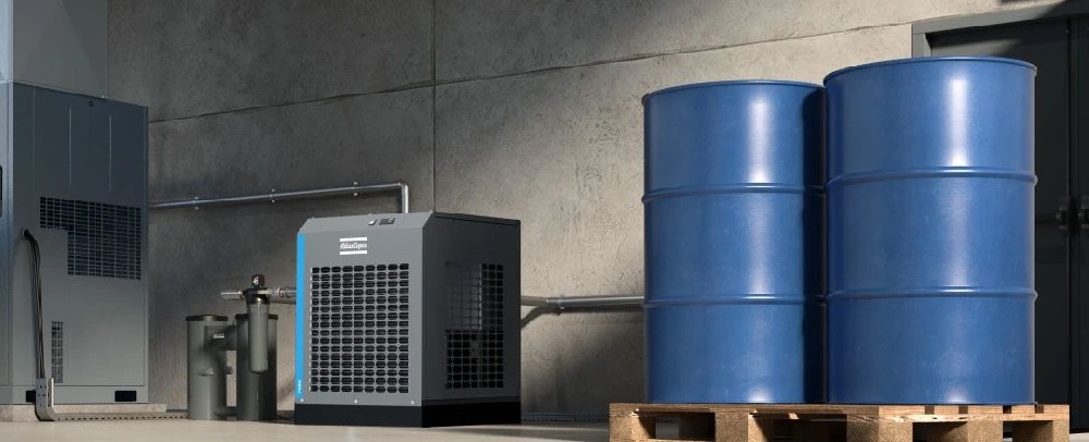 作为空压机后处理的冷干机的主要部件有哪些？